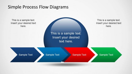 Simple Chevron Process Flow Diagram for PowerPoint