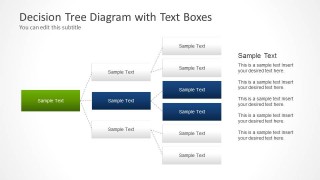Decision Tree Diagram with Text Boxes for PowerPoint
