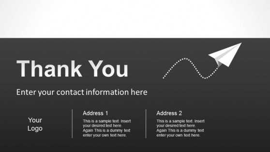 Simple Thank You Slide Designs for PowerPoint