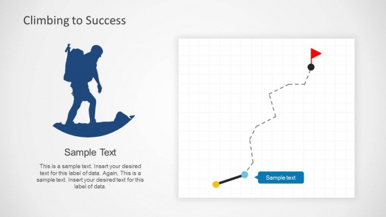 Climbing to Success PowerPoint Template