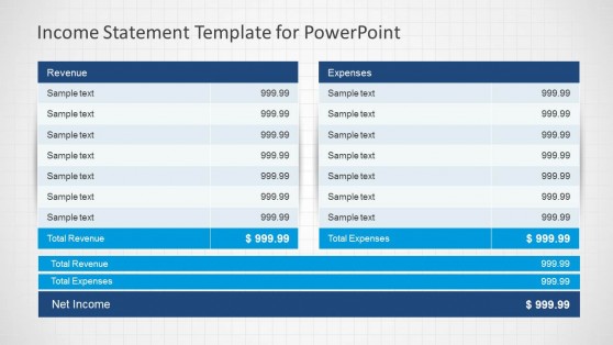 Income Statement PowerPoint Template