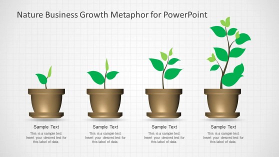 Nature Business Growth Metaphor Template for PowerPoint