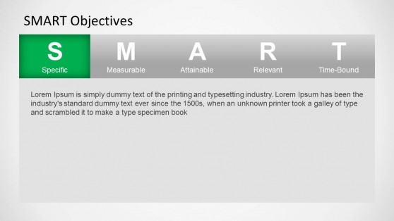 SMART Objectives PowerPoint Template