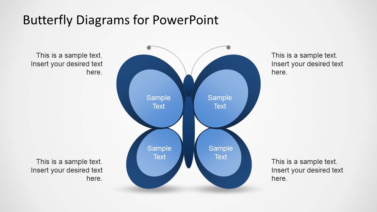 Butterfly Diagram Template for PowerPoint