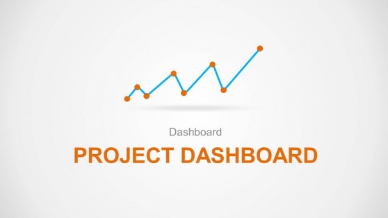 Orange Project Dashboard PowerPoint Template