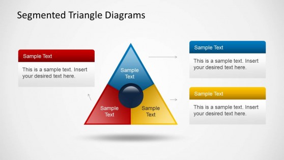 Segmented Triangle Diagrams for PowerPoint