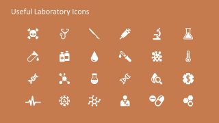 White Icons Health Hazard Warning Signs 