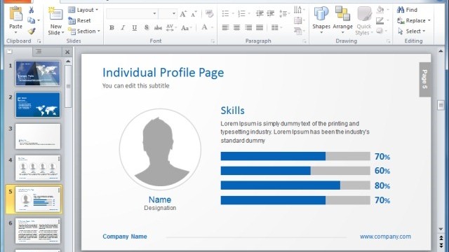 Business Card Templates For PowerPoint