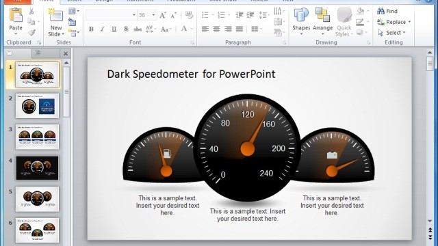 Beautiful Gauges And Speedometer PowerPoint Templates For Presentations